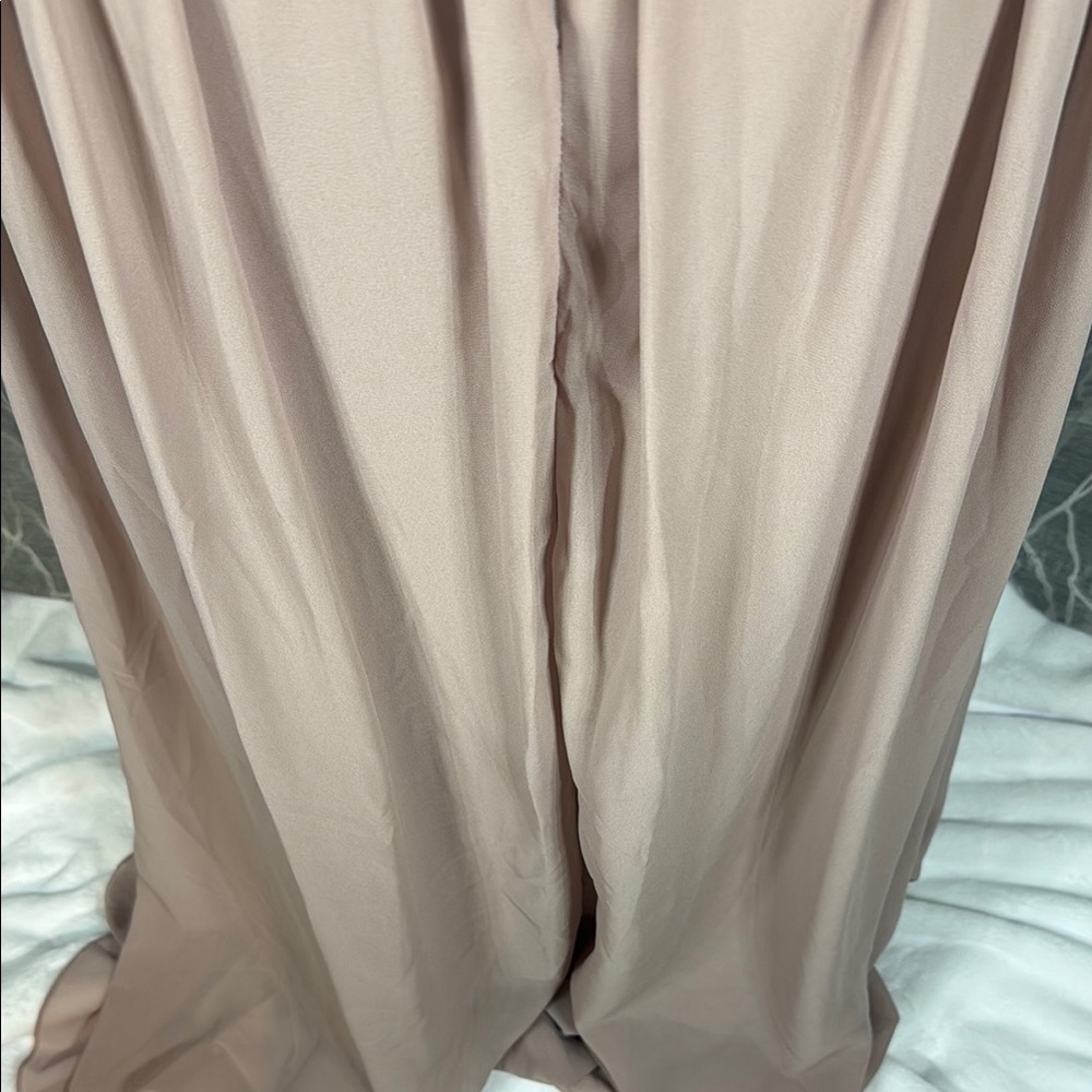 PromGirl Blush Maxi Dress with Sequin Detail Size Large - Picture 8 of 12